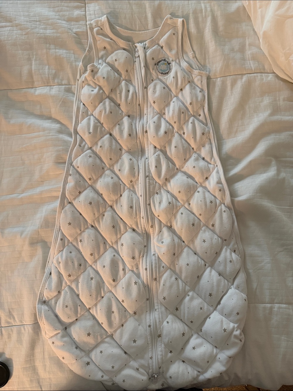 Dreamland Baby white/gray Star Quilted Sleep Sack